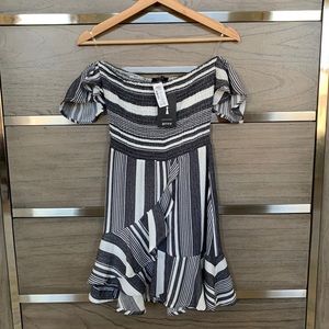 NWT Striped Wrap Dress